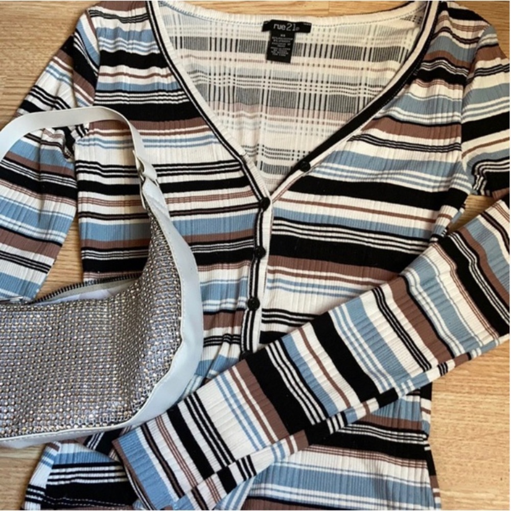 Rue21 stripe button shirt